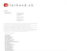 Tablet Screenshot of allerhand.ch